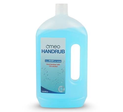 Image of Bjain Handrub Liquid Hand Instant Sanitizer 1 litre, Refill Pack, 70% Alcohol| Skin Friendly, Safe for Kids| 99.99% Germs Free Protection, Anti Bacterial| Advance Formula, Quick Dry