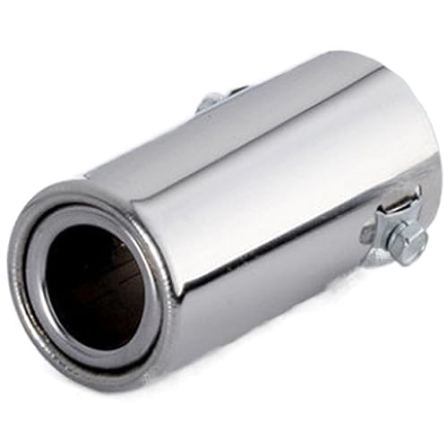 Pot d'échappement de voiture silencieux pour système d'échappement avec tube acier chromé plat