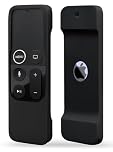 TOKERSE Silicone Case Compatible with Apple TV 4K/HD Siri Remote (1st Gen) - Anti-Slip Shock Proof Soft Remote Cover Case Compatible with Apple TV 4K 5th 4th Gen Siri Remote Controller - Black