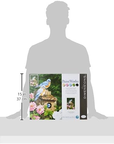 Dimensions PBN 14x20 Garden Bluebirds