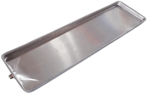 Leak-Proof Stainless Steel Drip Pan - Condensate Drain Tray for Indoor/Outdoor Use, Durable Drip Tray with Drain, Multiple (101x24x2.5cm/40x9.5x1in)