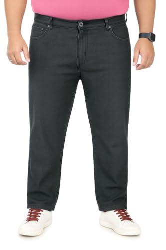 Image of Pluss Tribe - Plus Size Jeans for Men - Denim Jeans - Ideal for Casual, Office Available Sizes : 40 to 52