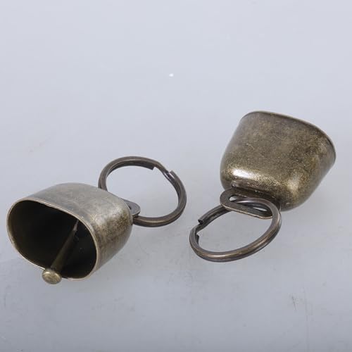 ZHENGCI Bell 2er-Pack Edelstahl-Haustierglocken, lauter Klang, Haustierhalsband, Glocken, Trainingsglocken, Welpen, Halsband-Zubehör