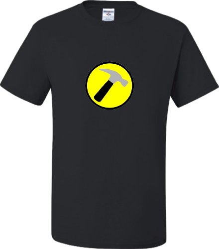 Large Black Adult Captain Hammer T-Shirt