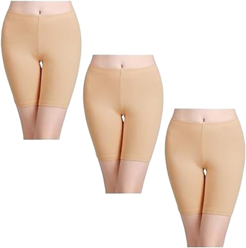 Women's Cotton Boy Shorts Underwear Anti Chafing Soft Biker Short Plus Boy Shorts | Pack of 3-image-44