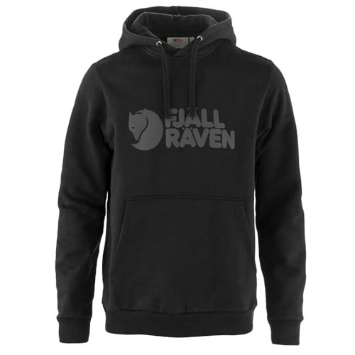 Fjällräven Herren Logo Hoodie, Black, XL