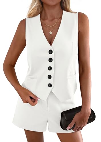 PRETTYGARDEN 2 Piece Sets for Women Spring Fashion 2026 Button