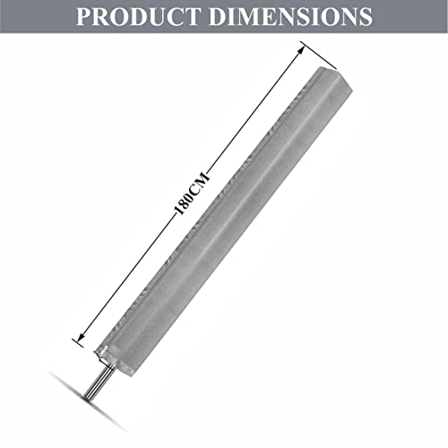 LORD C Whirly Cover Rotary Washing Line Cover Clothes Airer Outdoor Garden Dryer thin Rotary Windproof Waterproof Durable And Rot Proof Material 148x30cm Approx. In Size (Pack Of 1) (grey) - Image 2