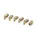 uxcell 6 Pcs Brass M8 x 1mm Thread 45 Degree Angle Grease Zerk Nipple Fitting for Car
