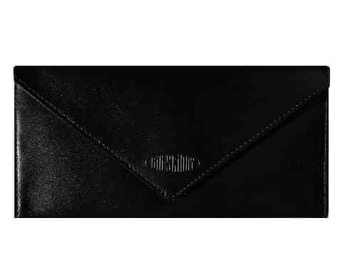 Big Skinny Women's Slimvelope Leather Tri-Fold Checkbook Slim Wallet, Holds Up to 40 Cards