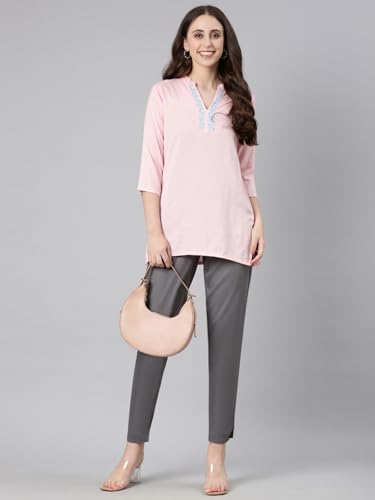 Image of TWIN BIRDS Women Viscose Cotton Kurti Pants | Stretch Ethnic Daily Trousers
