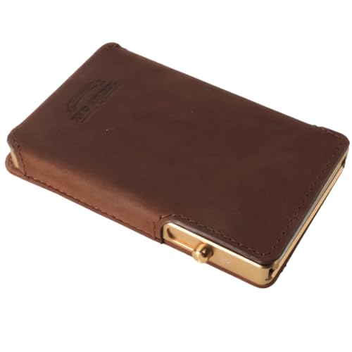 SLIM Leather Pop-up Wallet — Removable Cardholder Design with Locking Mechanism - RFID Blocking, Top Grain Cowhide Leather (Legacy Edition)