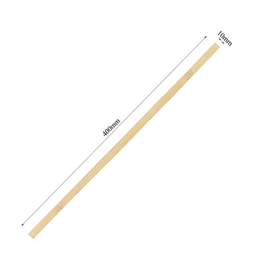 DYWISHKEY Natural Bamboo Sticks, Wooden Craft Sticks, 15.75 Inches Length x 3/8 Inch Width (50 Pieces)