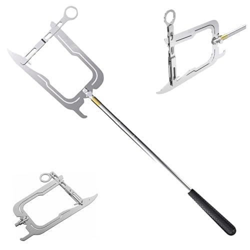 Ganci per barche per attracco, gancio telescopico a forma di U, gancio per ormeggio in metallo con manico antiscivolo, palo portatile
