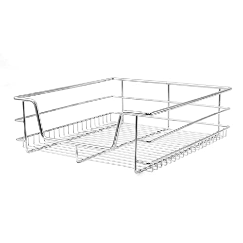 KuKoo 5 x Kitchen Pull Out Soft Close Heavy Duty Baskets, 500mm Wide Cabinet, Slide Out Wire Storage Drawers, Pull-Out Organiser Metal