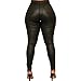 Zebaexf Women's Faux Leather Leggings Pants Black Sexy Stretchy High Waisted Tights