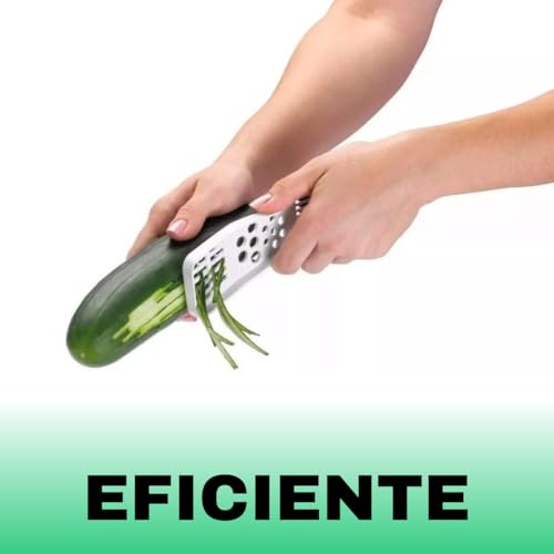 Descascador Fatiador Ralador 5 em 1 Branco Para Frutas Legumes Fio Fino e Grosso Fácil de Limpar