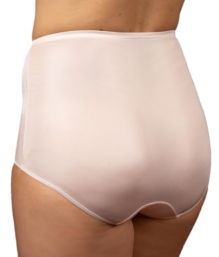 Shadowline Women's Hidden Elastic Nylon Full Brief Panty 3-Pack2