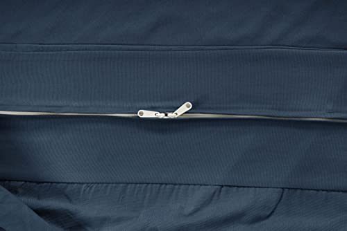 Lane Linen Futon Covers Full Size, 100% Cotton Futon Slipcovers, Full Size Futon Mattress Cover For Futon Sofa Bed, Foldable Armless Sofa Cover, Zippered Futon Couch Cover - Bluestone #TOP4