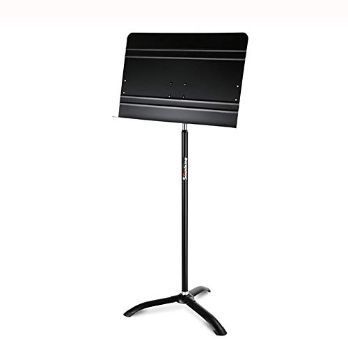 HJWL Atril Musica Metal Plegable Base De Trípode Soporte De Altura Ajustable Plegable con Bolsa Placa De 50.7 * 32.5 Cm Cover