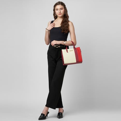 Image of Caprese Deer Medium Satchel Bag for Women with Multiple Compartments, Adjustable & Detachable Strap | Versatile Shoulder, Crossbody & Handheld Bag for Work, Travel, and Everyday Use