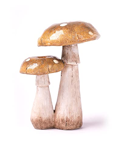 SEINHIJO Champignon Décor Figurine Moderne Sculpture Arts Jardin Statues Maison Décoration Cadeau Résine 18cm