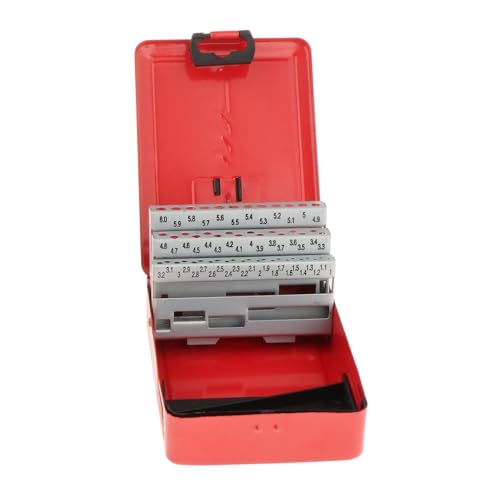 Estuche para Brocas Helicoidales, Organizador Dispensador de Brocas, Metal, Caja de Almacenamiento Vacía para índice de Brocas, Accesorio Profesional- 60 Ranuras