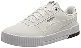 Niedriger Schaft PUMA Damen Carina Rare Metallics Sneaker, White White Silver, 38 EU