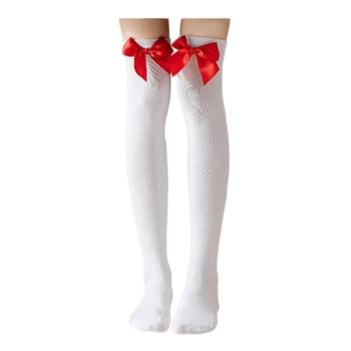Womens Striped Knee High Socks Fashion Color Striped Hallowee Cosplay Stockings Christmas Scene Clothing