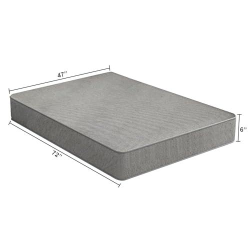 Image of Rosebell Dual Comfort Mattress t (72X47X6) Breathable Knitted Fabric 6 Inch Double Size Mattress, Medium Firm