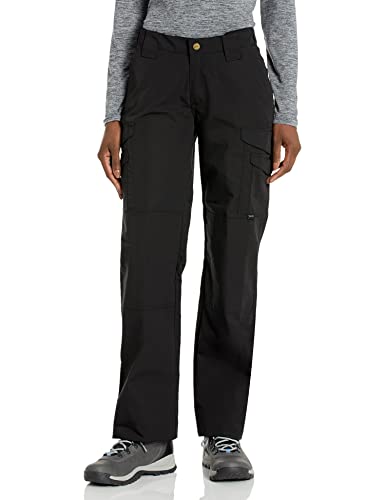 Tru-Spec 24-7 Series Original Tactical Pant for Women, Water Resistant, Lower Rise, Slider Waistband, Cargo Pockets, Knee Pad Ready, Black - 31W x 35L
