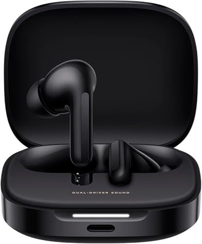 Xiaomi Redmi Buds 6 | Auriculares Inalámbricos Bluetooth con Cancelación de Ruido | Cascos Inalámbricos con 42h de Duración | Headphones con Triple Micrófono | Audífonos Negros