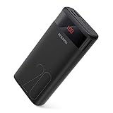 3 Eingänge und 2 Ausgänge: Genießen Sie die bequeme Aufladung der Powerbank mit 3 Eingangs(micro usb, l i g h t n i n g und Typ-C). 2 USB-Ausgänge können 2 Geräte gleichzeitig mit einer maximalen Geschwindigkeit von 2,1 Ampere laden.