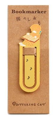 4 Pcs Cute Cat Theme High Quality Metal Bookmark Clips Book Journal Gift Cat Lover #TOP6
