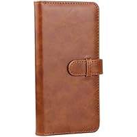 Rieibi Mini álbum de fotos de 80 bolsillos, cartera de piel