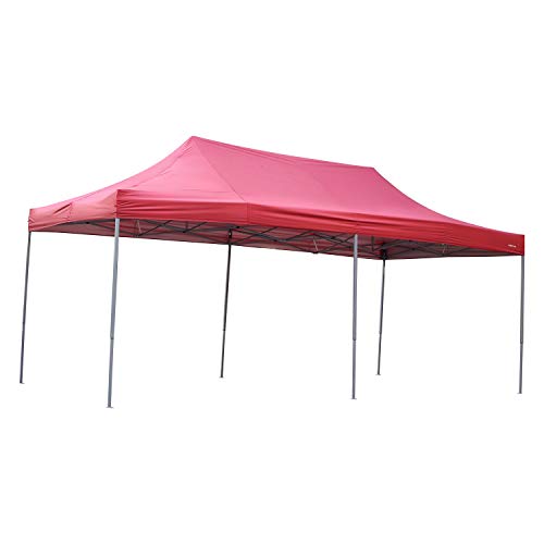 Outdoor Basic 10x20 Ft Pop Up Canopy Wedding Party Tent Patio Gazebo Shelter Red