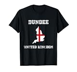 Vintage Dundee City United Kingdom Map With Flag