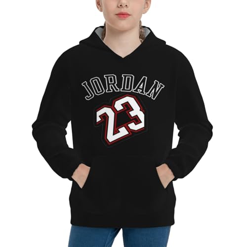 Boys Girls Fashion Hooded Sweater Hoodie With Pocket Sweatshirt Basketball Numbers 23 Jordan-Style 103