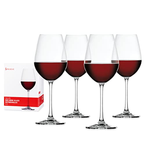 Spiegelau & Nachtmann, 4-teiliges Rotweinglas Set, Kristallglas, 550 ml, Salute, 4720171