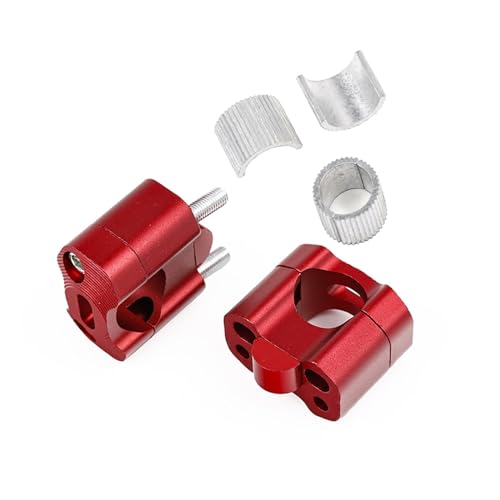 Riser Guidon 22mm Rouge pour Corriger la Posture Moto de Cross Off-Road