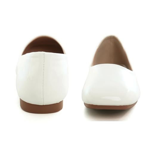 Image of Dear Time Women's Casual Foldable Ballet Flats Square Toe Ballerina Flats Shoes Comfortable