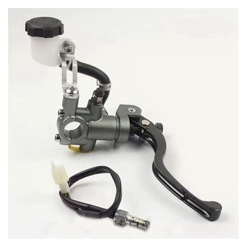 Freinage moto optimal avec le maître-cylindre radial 22mm universel gris droit
