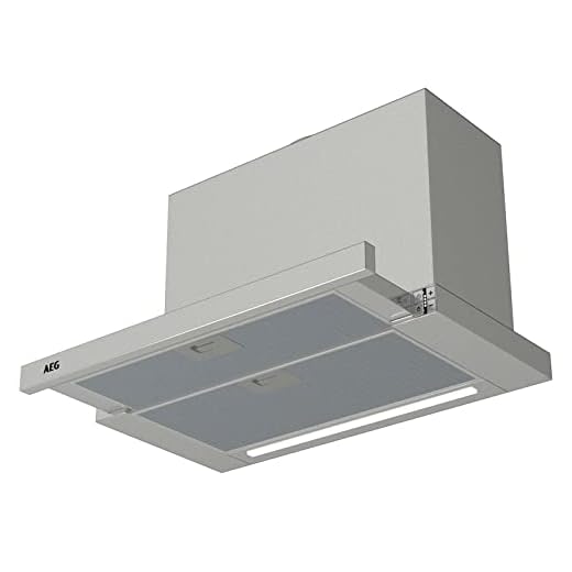 Dunstabzugshaube AEG DPE5660M Flachschirmhaube 60 cm Grau 660m³/h
