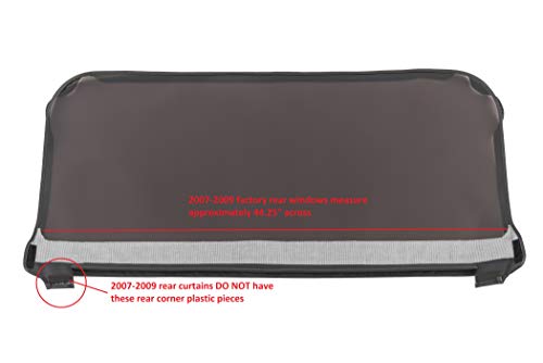 image for MasterTop Replacement Window in Black Diamond Sail Cloth Fabric| Fits 