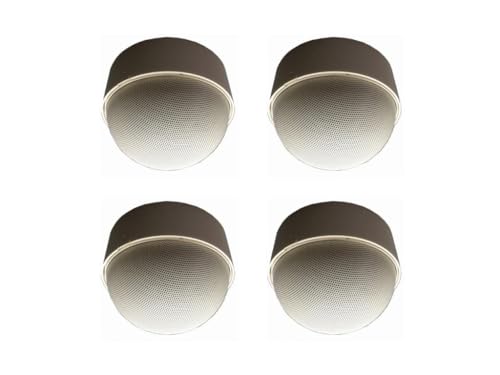 OWI AMP-HD-NEP-4W Set of (4) Neptune Speakers with HD Amplifier 20 Watt, 4 Each; Outdoor/Indoor Speakers; 5 Inches, 5 Way; Dynamic 360-Degree Sound - 180-Degree Dispersion; White