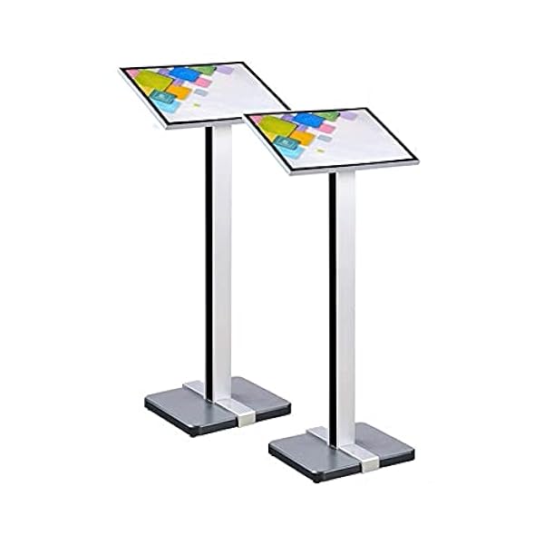 Tafelstandaard recht dubbelzijdige presentatie Poster standaard verstelbare vloerstandaard poster, frame menu houder clip board display verticaal en horizontaal weergave teken weergegeven Sign Holder