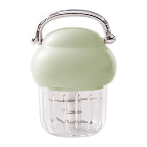 Hogvinnatil Procesador de Alimentos | 350 ml Utensilios de Cocina Antideslizantes con Mango | Picador Eléctrico Mini Robot de Cocina - para Puré de Carne Verduras Hogar Apartamento