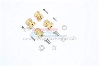 Brass Wheel Hex Adapters 15mm for Axial Wraith / Rr10 Bomber / SMT10-4Pc Set