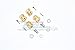 Brass Wheel Hex Adapters 15mm for Axial Wraith / Rr10 Bomber / SMT10-4Pc Set