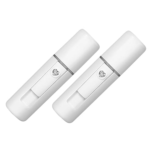 Veemoon 2piezas Dispositivo De Pulverización De Humidificadores Faciales Para Mujer Color Duraderos y Prácticos Pulverizadores De Maquillaje Facial Bruma Hidratante